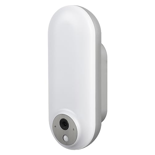 LEDVANCE SMART+ Outdoor-Wandleuchte mit Kamera, warmweißes LED-Licht (3000K), modernes Gehäusedesign in silber, integrierter Lautsprecher, Memory Card, smarte WIFI-Technologie, lange Lebensdauer, IP44 von LEDVANCE