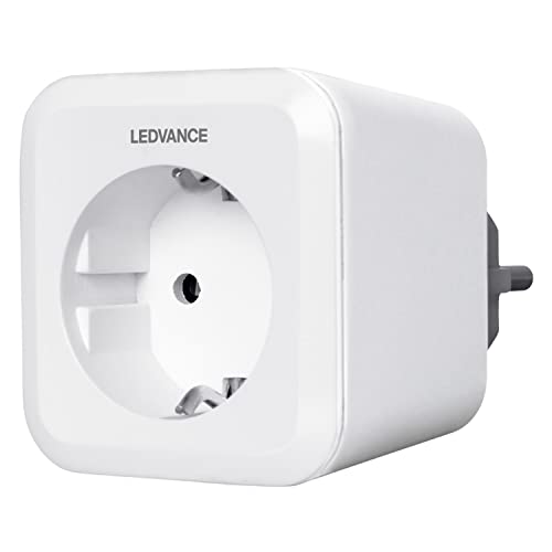LEDVANCE Smart+Bluetooth schaltbare Steckdose,fernsteuerbar,zur Lichtsteuerung in Ihrem Smart Home,kompatibel mit Apple HomeKit&App LEDVANCE Smart+ für Android, Max 3680W || 50Hz [Energieklasse A+] von LEDVANCE
