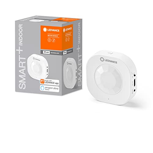 LEDVANCE SMART+ Sensor mit WiFi Technologie, Kabeloser smarter Bewegungsmelder, Benachrichtigung bei Bewegung, aktiviert smarte Geräte und Szenen, 1er-Pack, 3,7 V, 500 mA Lithium || Typ C (inkl.) von Ledvance