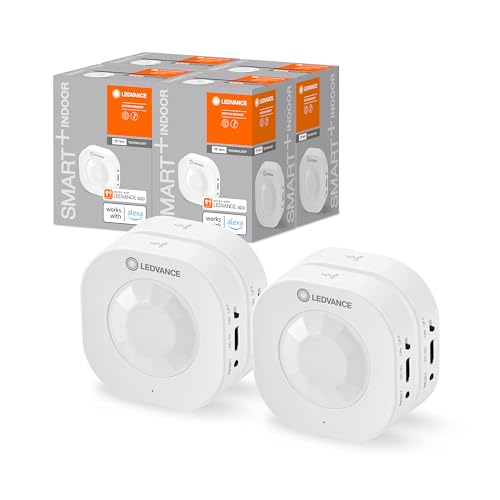 LEDVANCE SMART+ Sensor mit WiFi Technologie, Kabeloser smarter Bewegungsmelder, Benachrichtigung bei Bewegung, aktiviert smarte Geräte und Szenen, 4er-Pack von Ledvance