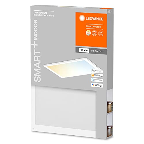 LEDVANCE SMART+ Wi-Fi Unterbau Paneel - Unterbau-Panelleuchte mit Wi-Fi Technologie, 30x20cm, dimmbar, 530 Lumen mit PM, Farbtemperatur von 2700 bis 6500K, LED Panel für jeden Schrank von Ledvance