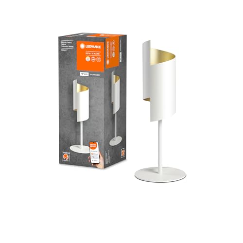 LEDVANCE SMART+ WiFi DECOR Tischleuchte, weiß, 12W, 840lm, regulierbares Weißlicht, dimmbar, 3000-6500K, Lichtverteilung nach oben und unten, steuerbar per App, kompatibel mit Amazon, Google und Co. von Ledvance