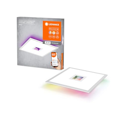 LEDVANCE SMART+ WiFi LED Panelleuchte, weiß, 24W, 2500lm, regulierbares Weißlicht, dimmbar, 2700 bis 6500K, Rahmen- und flächiges Hauptlicht, steuerbar per App, kompatibel mit Amazon, Google und Co. von LEDVANCE