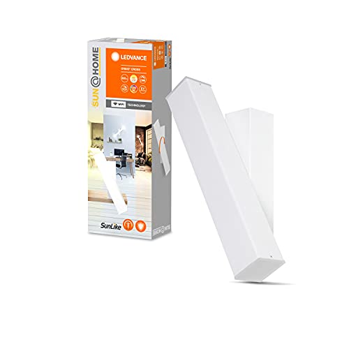 LEDVANCE SUN@HOME WIFI Deckenleuchte weiß 12W dimmbar, 800Lm, (2200-5000k), 10,6x30,9cm, Smarte Wand und Deckenleuchte mit Alexa, google oder per App steuerbar, Orbis Wall mit Biorhytmusfunktion von LEDVANCE