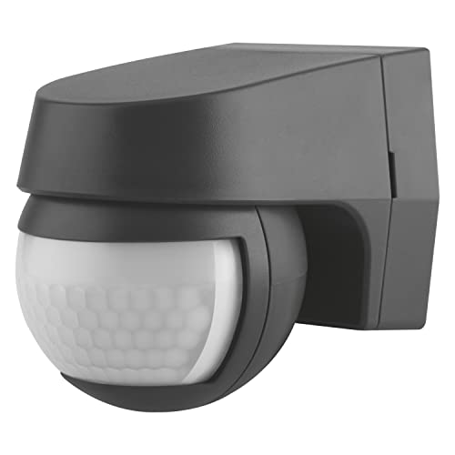 LEDVANCE Sensor für Wandmontage, 110 Grad Erfassungsradius, IP44 Schutzklasse, Dunkelgrau, SENSOR WALL von Ledvance