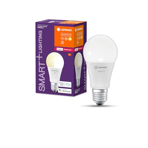 LEDVANCE Smart+ LED, ZigBee Lampe mit E27 Sockel, warmweiß, dimmbar, Direkt kompatibel mit Echo Plus und Echo Show (2. Gen.), von LEDVANCE