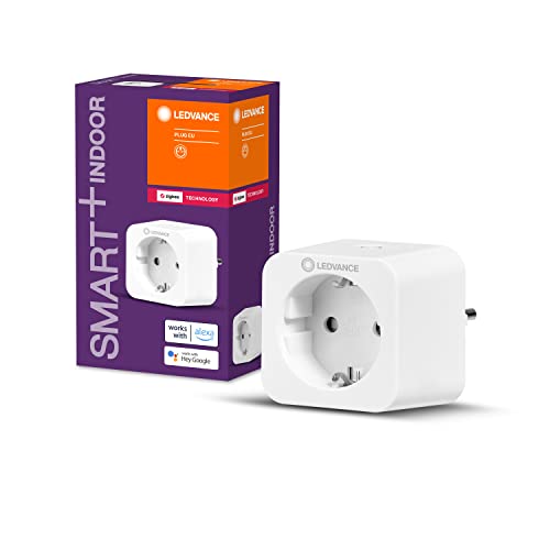 LEDVANCE Smart+ Plug, ZigBee schaltbare Steckdose, für die Lichtsteuerung in Ihrem Smart Home, Direkt kompatibel mit Echo Plus und Echo Show (2. Gen.), von Ledvance