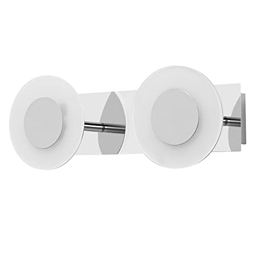 LEDVANCE Smart LED Badezimmerlampe chrome, 15W, 1400LM, 3000-6500K, 32cm, IP44, Orbis Wave Wandleuchte, Badezimmerleuchte mit Wifi Technologie, dimmbar, steuerbar über App und Sprachassistenten von Ledvance