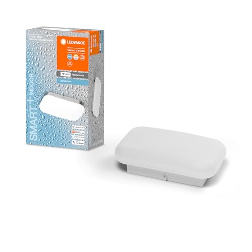 LEDVANCE Smart LED Badezimmerlampe weiß, 1200LM, 3000-6500K, 280mm x 160mm, IP44, Orbis Aqua Wandleuchte, Badezimmerleuchte mit Wifi Technologie, dimmbar, steuerbar über App und Sprachassistenten von LEDVANCE
