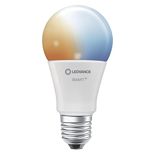 LEDVANCE Smarte LED-Lampe mit Bluetooth Mesh Technologie, E27, Dimmbar,Lichtfarbe änderbar (2700-6500K),ersetzt Glühlampen mit 60W, steuerbar mit Alexa und Google, SMART+ Classic TW, 1er-Pack von Ledvance