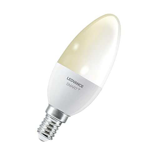 LEDVANCE Smarte LED-Lampe mit Bluetooth Technologie, Sockel E14, Dimmbar, Warmweiß (2700K), ersetzt Glühlampen mit 40W, steuerbar mit Google, Alexa und Apple Voice Control von Ledvance