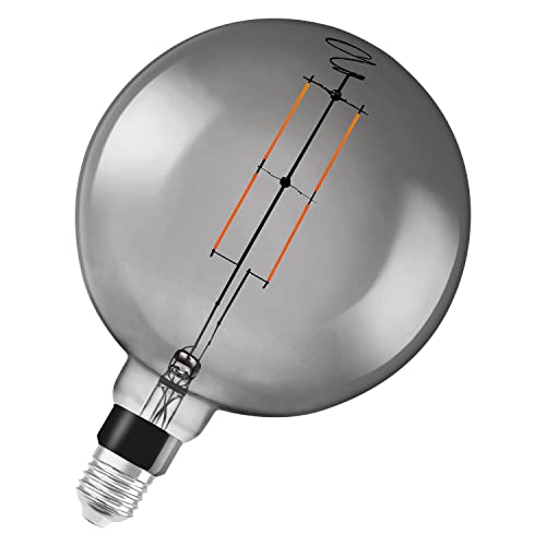 LEDVANCE Smarte LED-Lampe mit Bluetooth Mesh Technologie, Sockel E27, Dimmbar, Warmweiß (2700K), ersetzt Glühlampen mit 37W, steuerbar mit Alexa und Google, SMART+ Filament Globe DIM, 1er-Pack von Ledvance