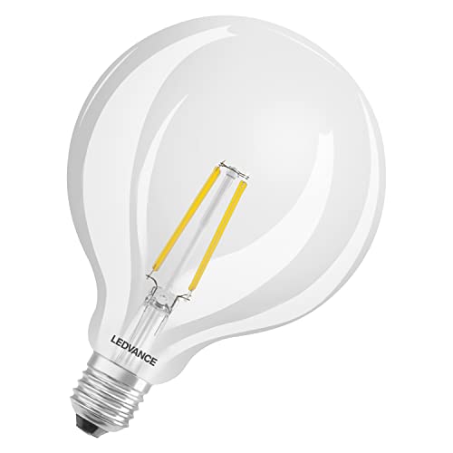 LEDVANCE Smarte LED-Lampe mit WiFi Technologie, Sockel E27, Dimmbar, Warmweiß (2400 K), ersetzt Glühlampen mit 60 W, SMART+ WiFi Globe Edison Dimmable, 1er-Pack von LEDVANCE