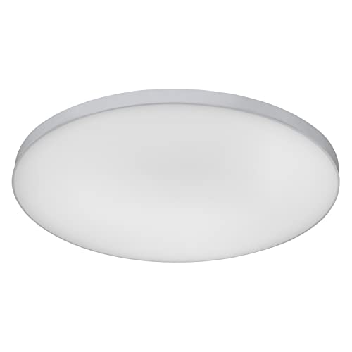 LEDVANCE Smarte LED Deckenleuchte, Panel für Innen mit WiFi Technologie, Lichtfarbe änderbar (3000K-6500K), 450mm Durchm., Kompatibel mit Google und Alexa Voice Control, SMART+ WIFI PLANON FRAMELESS von Ledvance