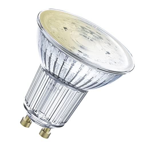 LEDVANCE Smarte LED-Reflektorlampe mit WiFi Technologie, Sockel GU10, Warmweiß (2700 K), Dimmbar, ersetzt Reflektorlampen mit 40 W, SMART+ WiFi SPOT GU10 Dimmable, 1er-Pack von LEDVANCE