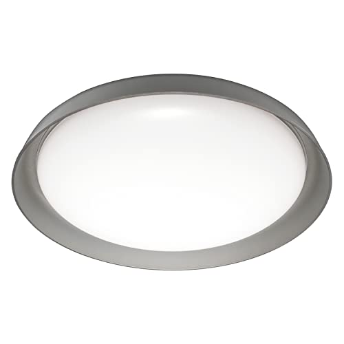 LEDVANCE Smarte LED Wand-und Deckenleuchte für Innen mit WiFi Technologie, Lichtfarbe änderbar (3000K-6500K), Grau, 430mm, Kompatibel mit Google und Alexa Voice Control, SMART+ WIFI ORBIS PLATE von LEDVANCE