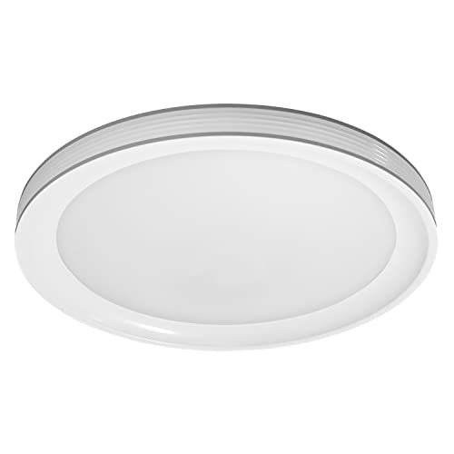 LEDVANCE Smarte LED Wand-und Deckenleuchte für Innen mit WiFi Technologie, Lichtfarbe änderbar (3000K-6500K), Grau, 495mm, Kompatibel mit Google und Alexa Voice Control, SMART+ WIFI ORBIS FRAME von LEDVANCE