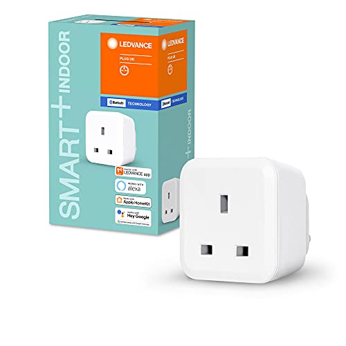 LEDVANCE Smarte Steckdose für Innen für UK-Stecker, speziell für Alexa, ZERO TOUCH SETUP - einfache Einrichtung nur per Klick, für die Steuerung konventioneller Geräte im Smart Home, ZTS-ready von LEDVANCE