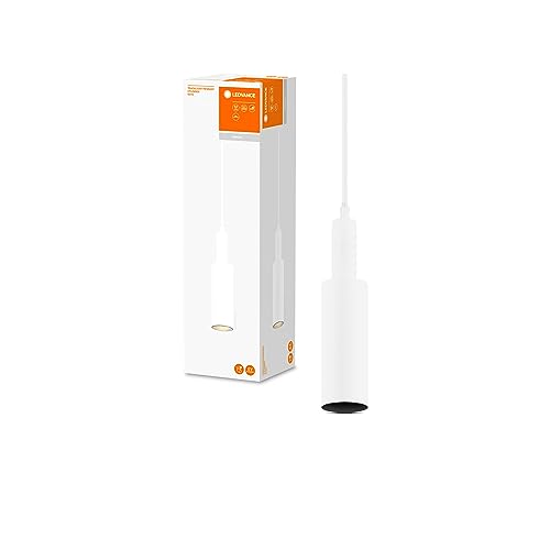 LEDVANCE TRACKLIGHT PENDANT CYLINDER, Schienenpendelleuchten mit GU10 Fassung, Geeignet für Lampen mit GU10 Sockel, Nennspannung: 220…240 V, White, Höhe: 1500.00 mm, Schutzart: IP20, Garantie: 5 Jahre von Ledvance