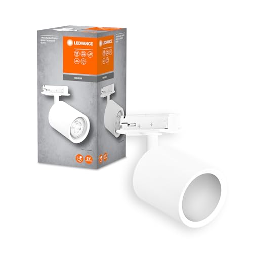 LEDVANCE TRACKLIGHT Schienensystem-Mini-Leuchtenkopf, weiß, mit GU10-Sockel, kann mit einfacher oder smarter Lampe bestückt werden, smart, WiFi, loftartiges Design, Schutzklasse IP20 von LEDVANCE
