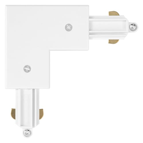 LEDVANCE TRACKLIGHT optionaler 90°-Eckverbinder, weiß, für die Verbindung von zwei Stromschienen über Eck, modernes, loftartiges Design, zur Realisierung unterschiedlicher Anordnungen von Ledvance