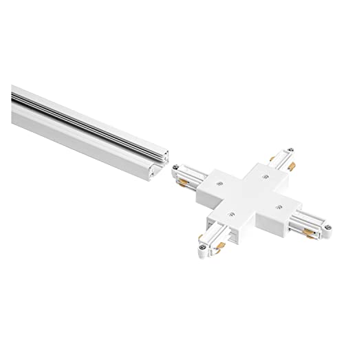 LEDVANCE TRACKLIGHT optionaler Kreuzverbinder, weiß, für die Verbindung von vier Stromschienen, die sich in einem Punkt treffen, modernes, loftartiges Design, für unterschiedliche Anordnungen von Ledvance