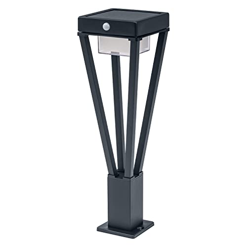 LEDVANCE ENDURA SOLAR BOUQUET GARDEN SENSOR 50cm – moderne solar Wegeleuchte mit Bewegungsmelder, außenTerrassenbeleuchtung und Gartenleuchte, 6W, 3000K, 200 - 550 Lumen, IP44, schwarz von Ledvance