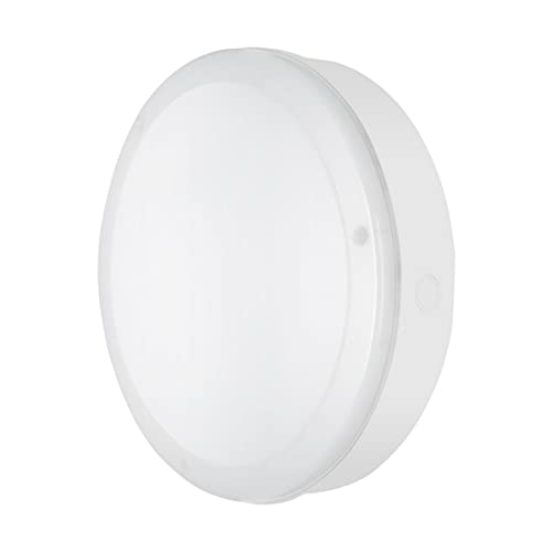 LEDVANCE Wand- und Deckenleuchte LED: für Decke/Wand, SURFACE BULKHEAD 300 SENSOR, 13,60 W, 220…240 V, Ausstrahlungswinkel: 120, Warm White, 3000 K, Gehäusematerial: Polycarbonat (PC), IP65, 1-er-Pack von Ledvance