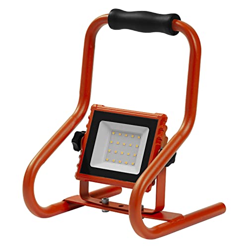 LEDVANCE Worklight LED Akku - 110° LED Baustrahler 10W mit 4 Std. Akkulaufzeit, 1600 Lumen, 4000 K kaltweiß, IP 44 Spritzwasserschutz, schwenkbarem Leuchtenkopf, als Innen- und Außenlampe, 20W von Ledvance