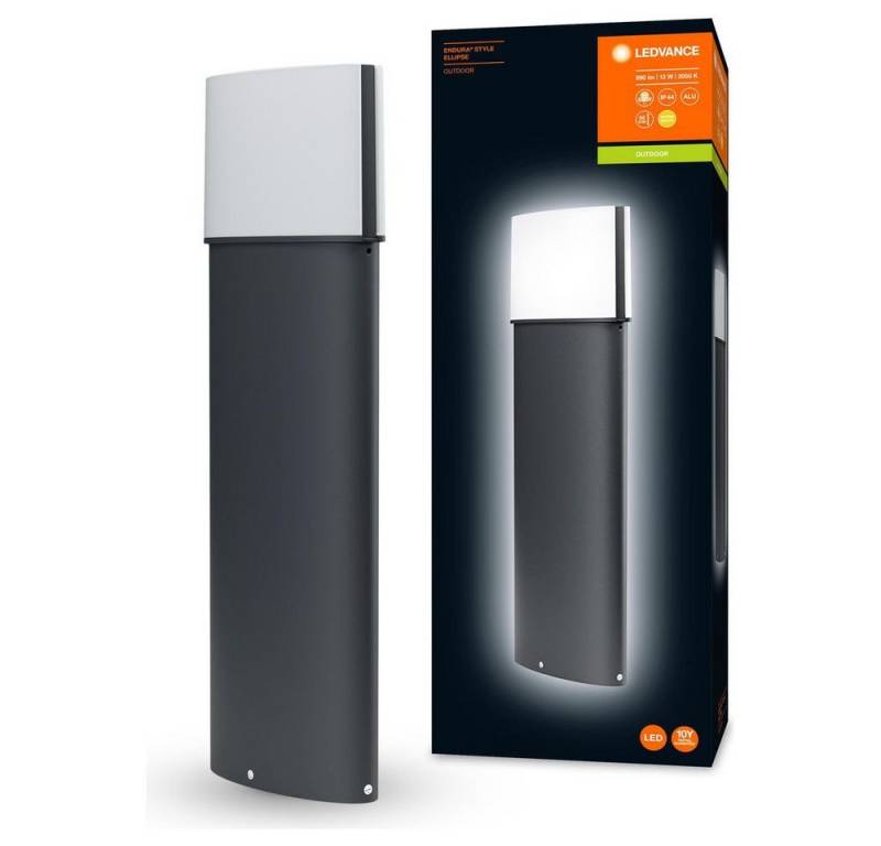 Ledvance Außen-Stehlampe LED Wegeleuchte Endura in Dunkelgrau und Weiß 12,5W 890lm IP44 500mm, LED von Ledvance