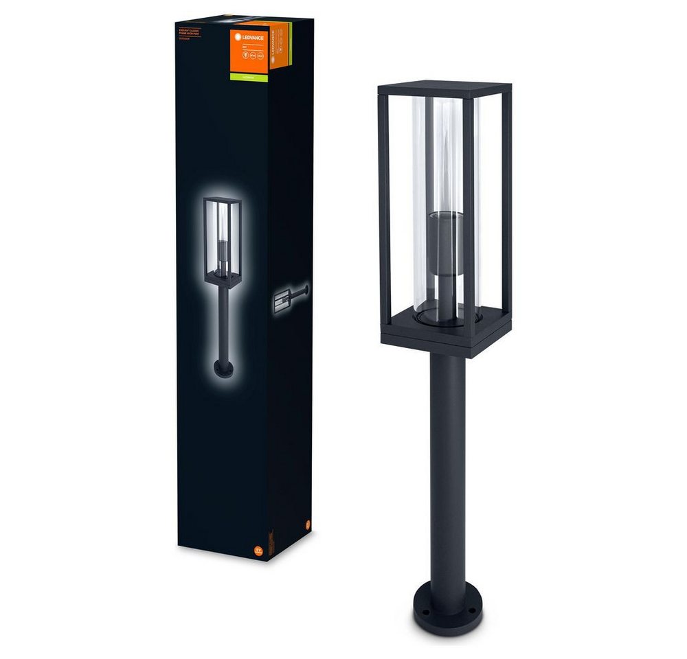 Ledvance Außen-Stehlampe Wegeleuchte Endura Classic in Dunkelgrau E27 IP44 600mm von Ledvance