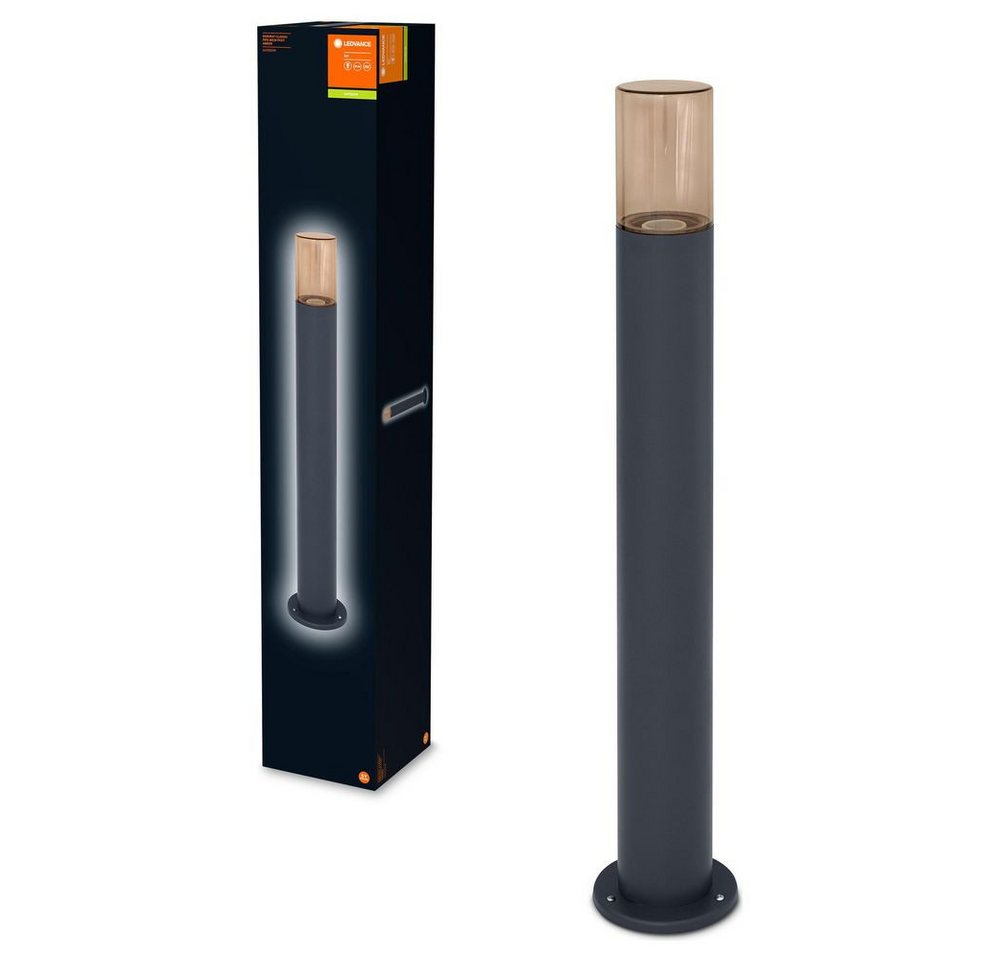 Ledvance Außen-Stehlampe Wegeleuchte Endura Classic in Dunkelgrau und Amber E27 800mm von Ledvance