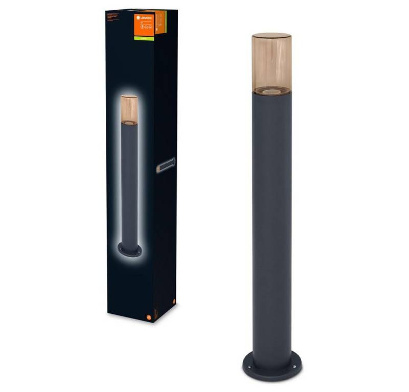 Ledvance Außen-Stehlampe Wegeleuchte Endura Classic in Dunkelgrau und Amber E27 800mm von Ledvance