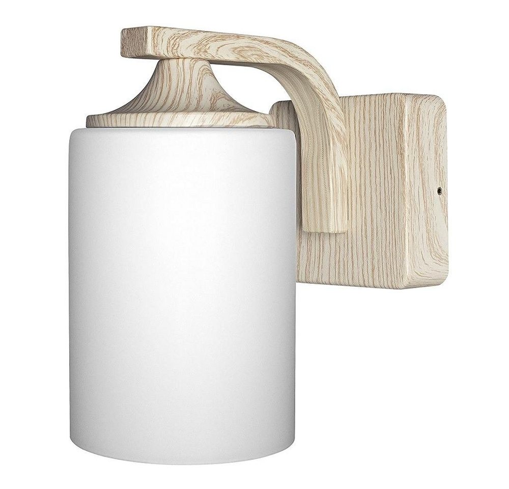 Ledvance Außen-Wandleuchte 39262-5 Alu Außenwandleuchte "Endura classic Lantern Cylinder" Holz von Ledvance