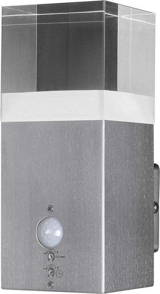 Ledvance Außen-Wandleuchte LEDVANCE LED Wandleuchte für Außen mit Bewegungsmelder, LED wechselbar, Warmweiß, ‎Nicht Dimmbar von Ledvance