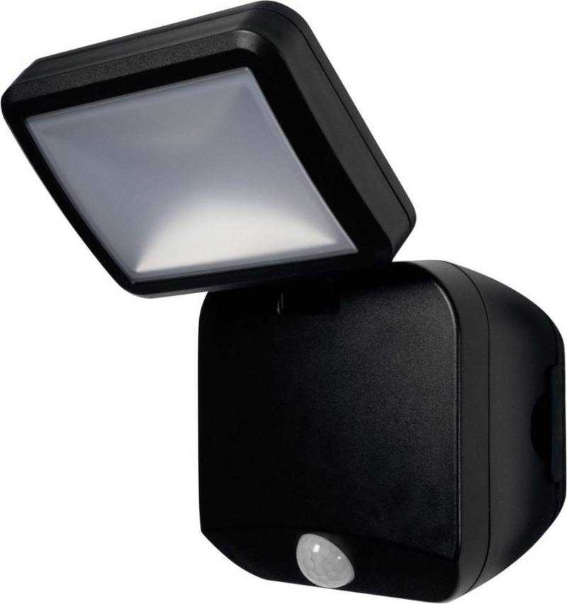 Ledvance Außen-Wandleuchte Ledvance LED Spotlight Single schwarz, Inkl. Leuchtmittel, Mit Bewegungsmelder nicht dimmbar nicht Smart Home-fähig von Ledvance