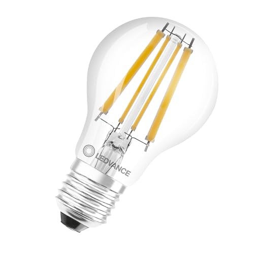 Ledvance Classic A100 Value Class LED-Glühbirne, klar, 220-240 V, 11 W, 2700 K, E27, 1.521 Lumen, entspricht 100 W, 10.000 Stunden, 105 x 60 mm, warmes Licht. von Ledvance