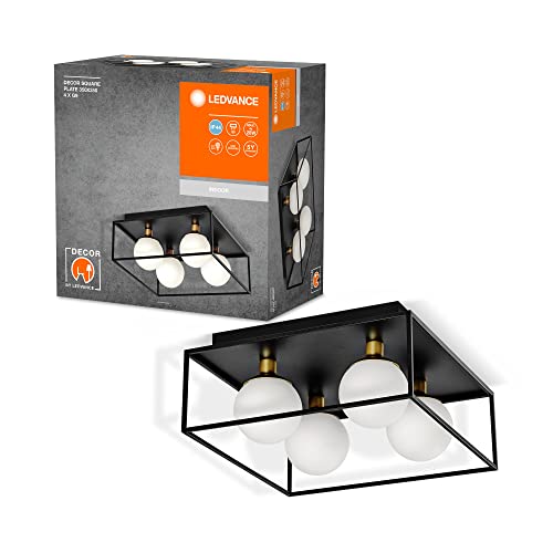 LEDVANCE DECOR Square Badezimmer-Deckenleuchte 350x350 IP44, schwarz, G9 Sockel für den Austausch des Leuchtmittels, kann mit einfacher oder smarter Lampe bestückt werden, Schutzklasse IP20 LEDVANCE DECOR Square Badezimmer-Deckenleuchte 350x350 IP44, schwarz, G9 Sockel für den Austausch des Leuchtmittels, kann mit einfacher oder smarter Lampe bestückt werden, Schutzklasse IP20 von LEDVANCE