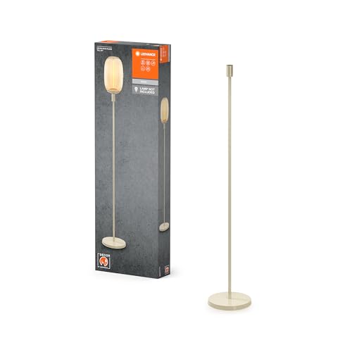 Ledvance Dekorative Stehleuchte mit E27-Fassung, großer Ständer (Höhe 146cm), Beige, mit 1.8m Stromkabel, perfekt passende OSRAM 1906 LED Lampe separat erhältlich von Ledvance