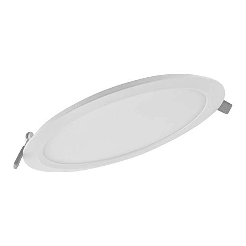 Ledvance LED Downlight Slim Rund DN120 18W 1530lm 120D - 840 Kaltweiß | 225mm, Weiß-schwarz-grau von Ledvance