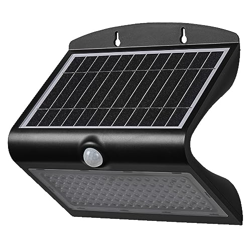 Ledvance ENDURA BUTTERFLY Solar-Flutlicht, schwarz, 8W, 850lm, Bewegungs- & Lichtsensor, Outdoor-Leuchte, Batterie aufladbar, umweltfreundlich, lange Lebensdauer, einfache Montage, IP65, 4000K von Ledvance