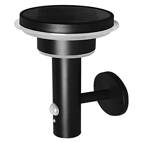 LEDVANCE Wandleuchte für Aussenanwendung | ENDURA STYLE | Solar Sensor WALL Double Circle | warmweiss | 6W | Schwarz von LEDVANCE