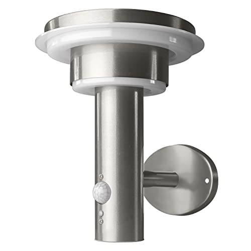 LEDVANCE Wandleuchte für Aussenanwendung | ENDURA STYLE | Solar Sensor WALL Double Circle | warmweiss | 6W | Edelstahl | mit Bewegungs- & Tageslichtsensor LEDVANCE Wandleuchte für Aussenanwendung | ENDURA STYLE | Solar Sensor WALL Double Circle | warmweiss | 6W | Edelstahl | mit Bewegungs- & Tageslichtsensor von LEDVANCE