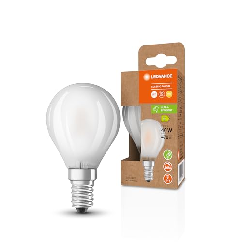 Ledvance LED Classic P 40 Filament DIM Energy efficiency class C S 2.9W 827 Frosted E14 von Ledvance