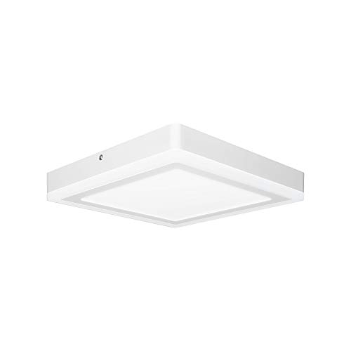 LEDVANCE Dekorative LED Wand- und Deckenleuchte, Lichtkomponenten unabhängig dimmbar und steuerbar per Wandschalter-Klick, 18W, Warmweiß (3000K), Quadratisch (300mm x 300mm), LED CLICK + WHITE von Ledvance