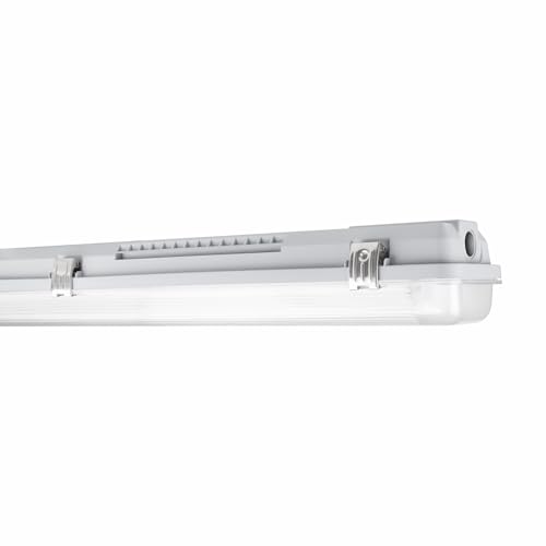 Ledvance LED Feuchtraumleuchte Feuchtigkeitsdicht Gehäuse Performance | Geeignet Für 2x150cm LED Röhre, Gray von Ledvance