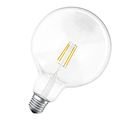 Ledvance LED Filament Smart+ G125 Globe 6W = 60W E27 klar 810lm warmweiß 2700K Dimmbar App Google Alexa Apple HomeKit Bluetooth von Ledvance