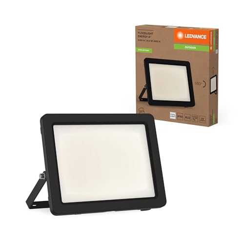 LEDVANCE LED-Flutlicht mit Energieeffizienzklasse A, schwarzes Aluminiumgehäuse, 24.5 W, 4600 lm, für Außenanwendungen, kompaktes Design, leichtes Gewicht, einfache Montage, LED nicht austauschbar LEDVANCE LED-Flutlicht mit Energieeffizienzklasse A, schwarzes Aluminiumgehäuse, 24.5 W, 4600 lm, für Außenanwendungen, kompaktes Design, leichtes Gewicht, einfache Montage, LED nicht austauschbar von LEDVANCE