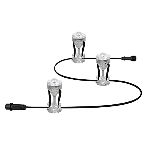 LEDVANCE LED Gartenleuchte, Lichterkette mit 3 weiteren LED Dots für Außen, Erweiterungspaket, Warmweiß (3000K), 2.1W, ENDURA GARDEN DOT EXT 3P von LEDVANCE