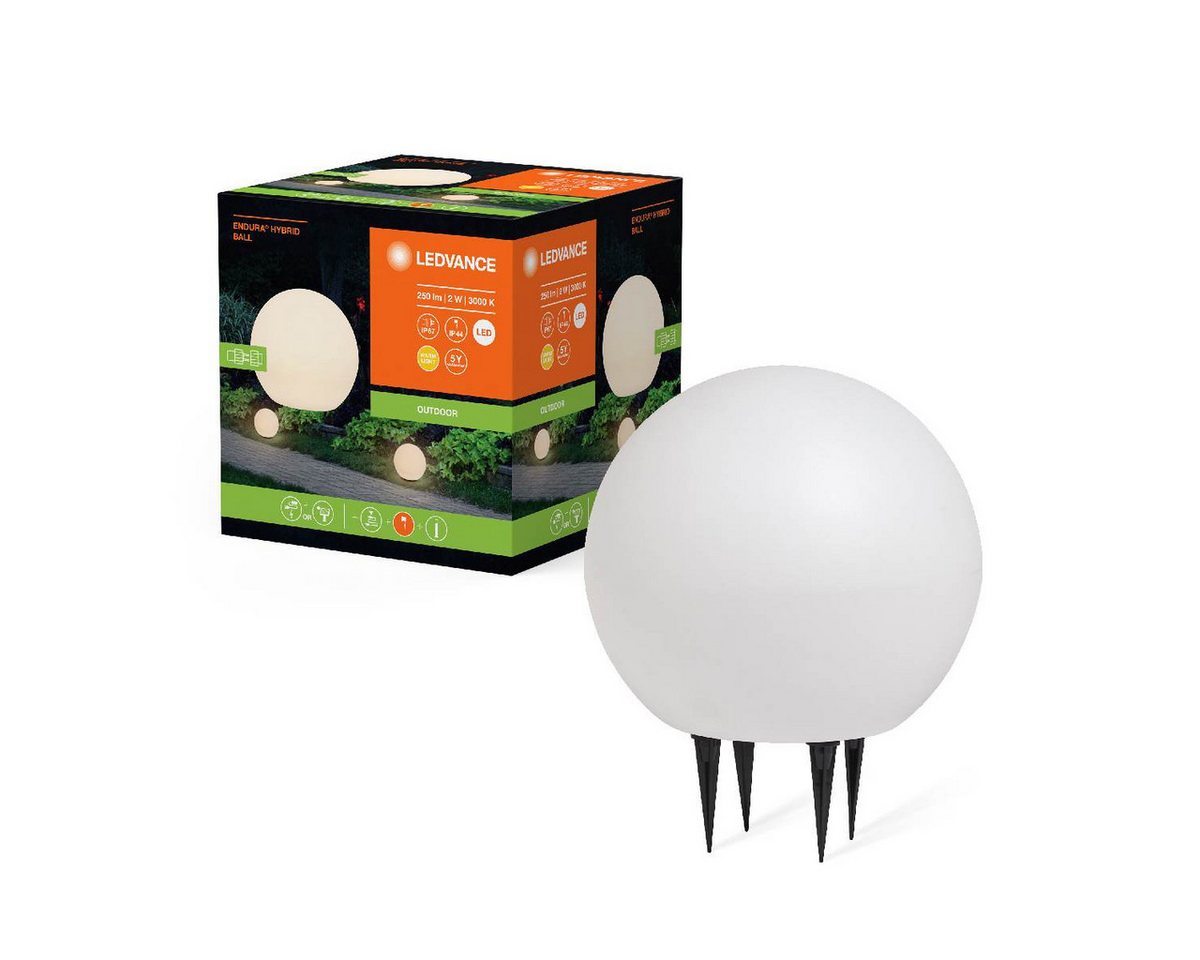 Ledvance LED Gartenleuchte LEDVANCE LED-Erdspießleuchte Endura Hybrid Ball weiß Erdstrahler Ledvance LED Gartenleuchte LEDVANCE LED-Erdspießleuchte Endura Hybrid Ball weiß Erdstrahler von Ledvance
